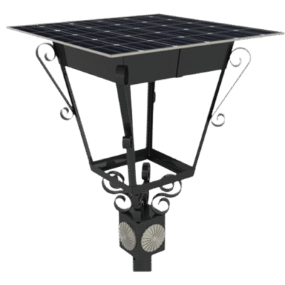 Lampara solar colonial arquitectonica solar