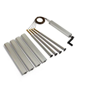 Kit Cuatro cilindros de elevación para patas de esquina Corner Leg System Suspa con ajuste de altura integrado.