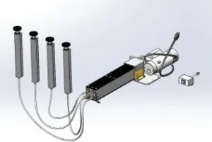 Dyna-Lift Heavy-Duty System Eléctrico – Sistema de elevación industrial de alta capacidad. Dyna-Lift Heavy-Duty System eléctrico con cuatro columnas de alta resistencia y motor integrado para aplicaciones industriales exigentes.
