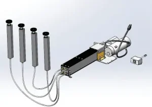Dyna-Lift Heavy-Duty System Eléctrico - Sistema de elevación industrial de alta capacidad. Dyna-Lift Heavy-Duty System eléctrico con cuatro columnas de alta resistencia y motor integrado para aplicaciones industriales exigentes.