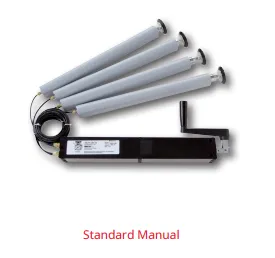 Dyna-Lift Standard System Manual - Sistema de elevación por manivela Dyna-Lift Standard System manual de cuatro columnas con manivela para ajuste de altura.