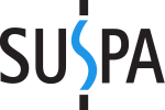 Logotipo de la marca SUSPA, fabricante innovador de piezas funcionales para diversas industrias.